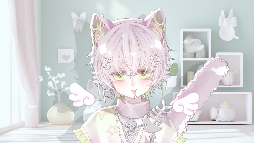 【Live2D Model】Neko 1.0 【Pink Ver.】【Live2Dモデル】