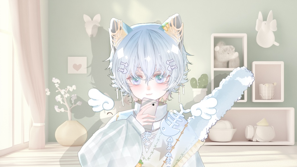 【Live2D Model】Neko 1.0 【Blue Ver.】【Live2Dモデル】