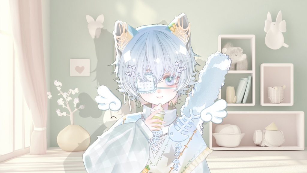 【Live2D Model】Neko 1.0 【Blue Ver.】【Live2Dモデル】