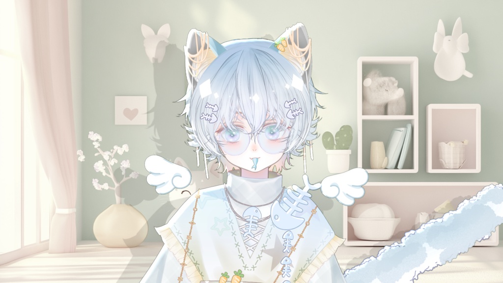 【Live2D Model】Neko 1.0 【Blue Ver.】【Live2Dモデル】