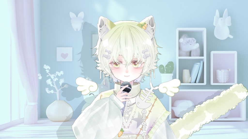 【Live2D Model】Neko 1.0 【Green Ver.】【Live2Dモデル】