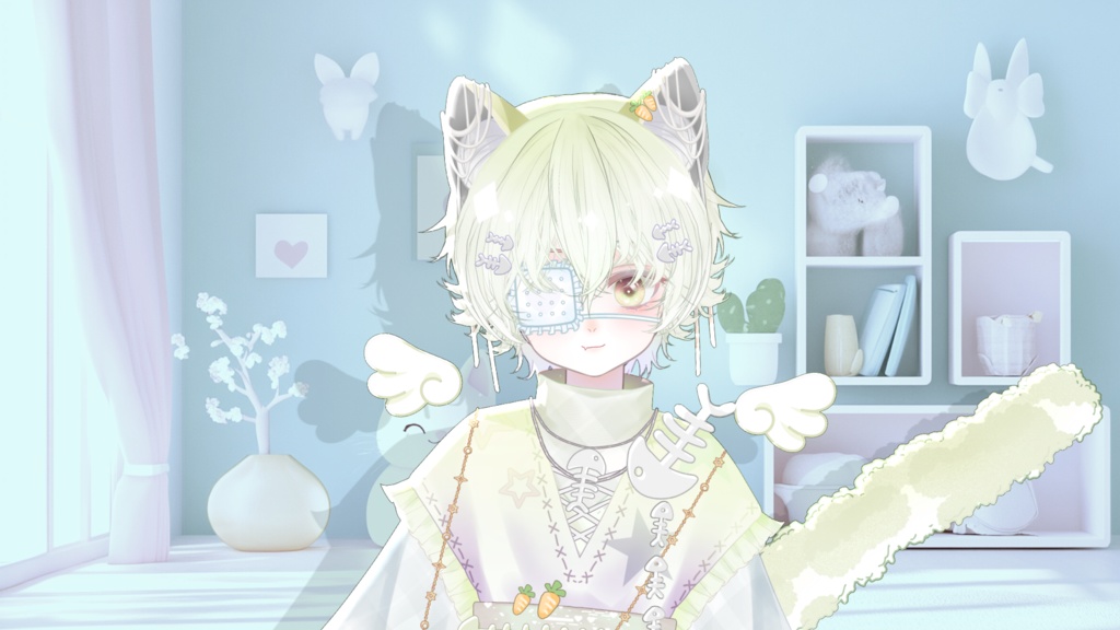 【Live2D Model】Neko 1.0 【Green Ver.】【Live2Dモデル】