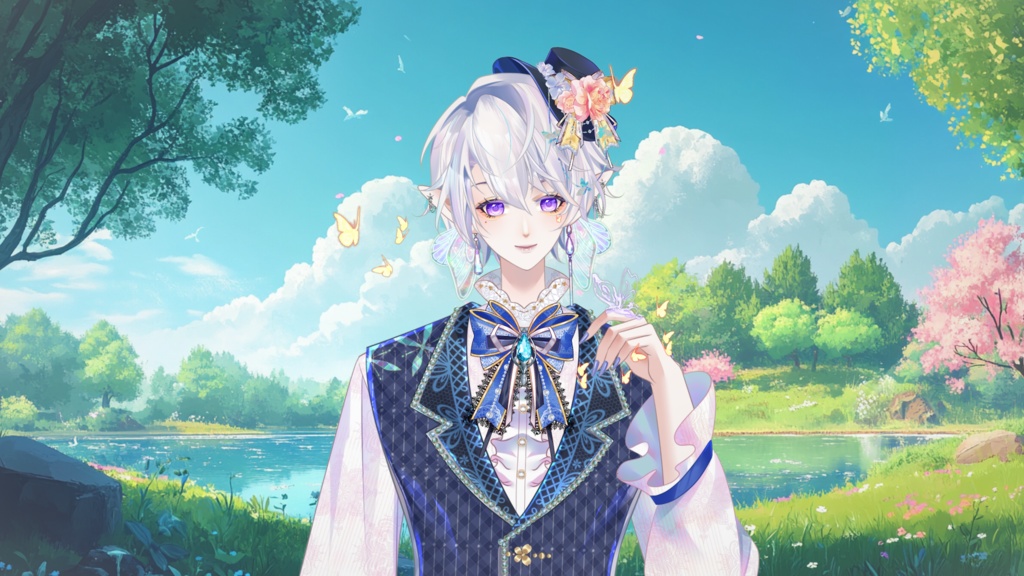 【Live2D Model】Germinal 【Blue Ver.】【Live2Dモデル】