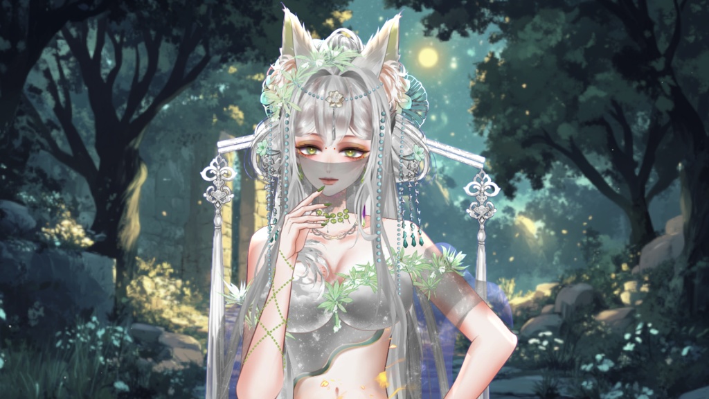 【Live2D Model】Phoenix 【Green Ver.】 【Live2Dモデル】