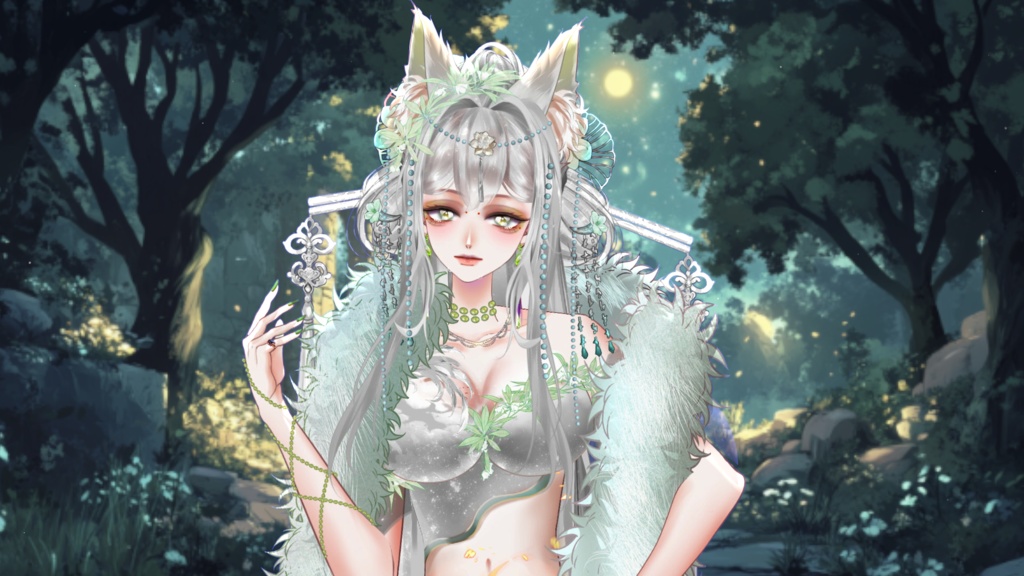 【Live2D Model】Phoenix 【Green Ver.】 【Live2Dモデル】