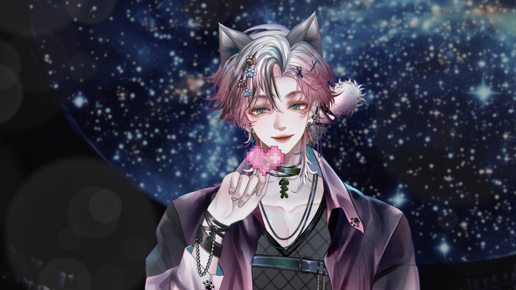 【Live2D Model】Shadow Cat【Pink Ver.】 【Live2Dモデル】