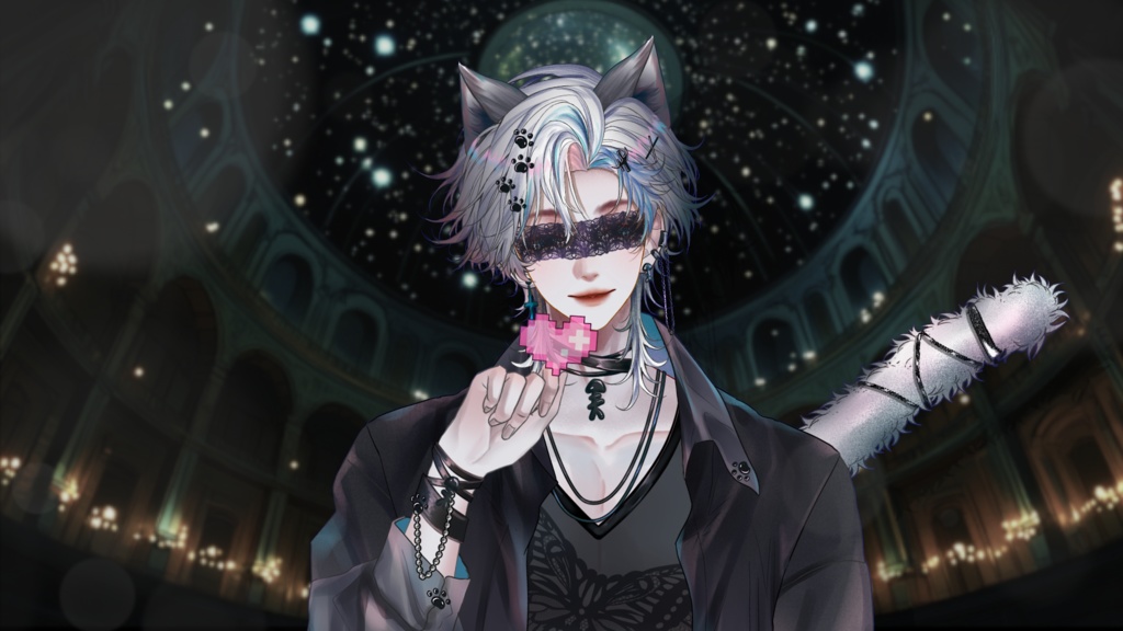 【Live2D Model】Shadow Cat【White Ver.】 【Live2Dモデル】