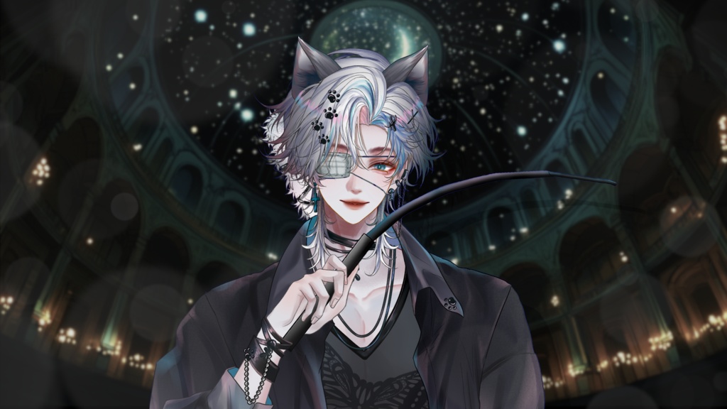 【Live2D Model】Shadow Cat【White Ver.】 【Live2Dモデル】