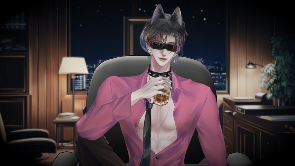 【Live2D Model】Wolf Jack 【Pink Ver.】【Live2Dモデル】