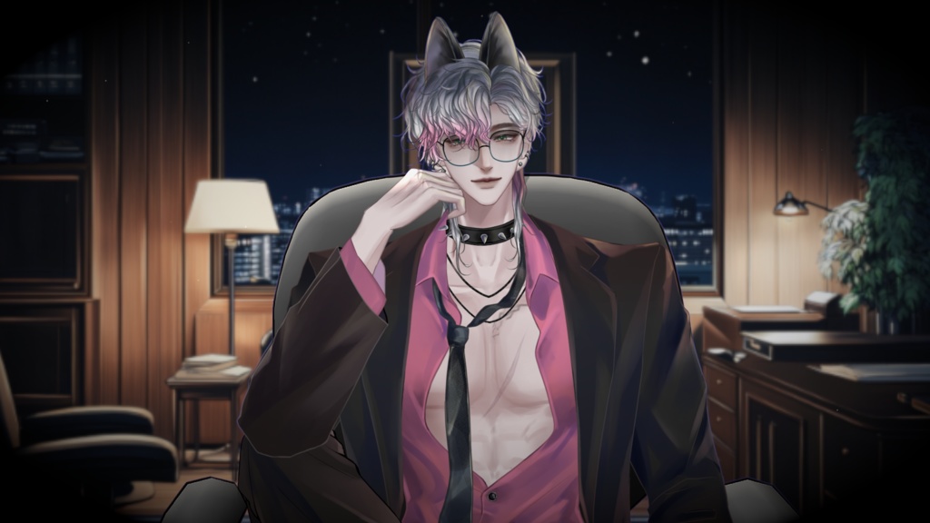 【Live2D Model】Wolf Jack 【Pink Ver.】【Live2Dモデル】