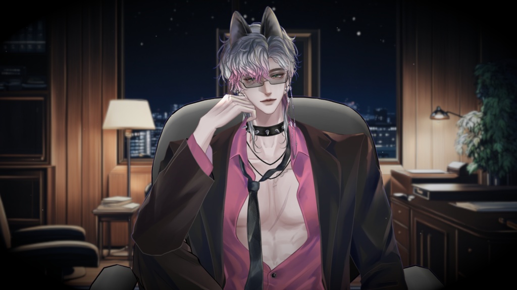 【Live2D Model】Wolf Jack 【Pink Ver.】【Live2Dモデル】