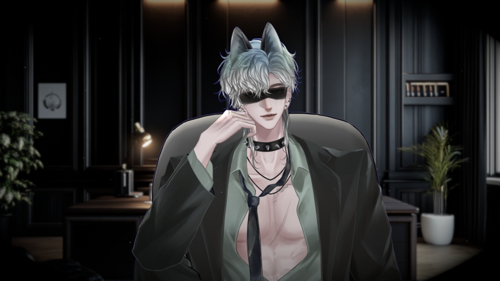 【Live2D Model】Wolf Jack 【Green Ver.】【Live2Dモデル】