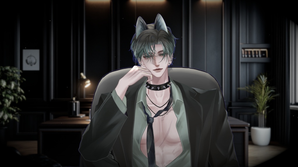 【Live2D Model】Wolf Jack 【Green Ver.】【Live2Dモデル】