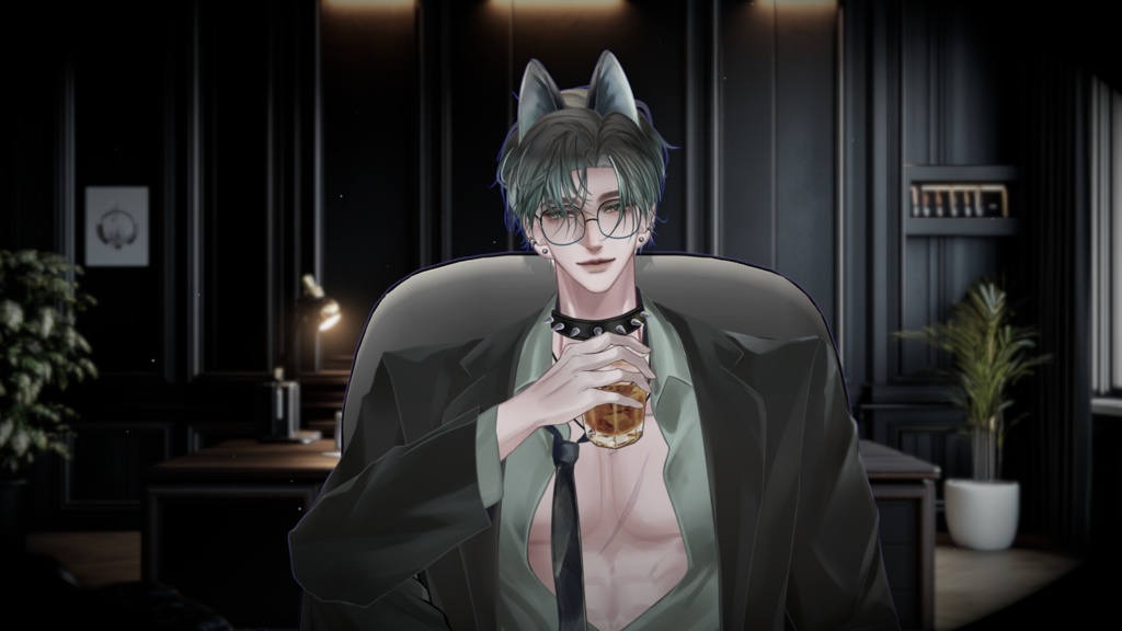 【Live2D Model】Wolf Jack 【Green Ver.】【Live2Dモデル】
