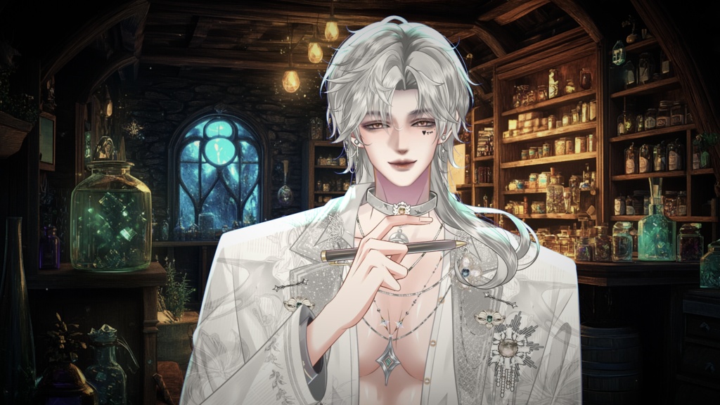 【Live2D Model】Crane Yuu 【White Ver.】【Live2Dモデル】