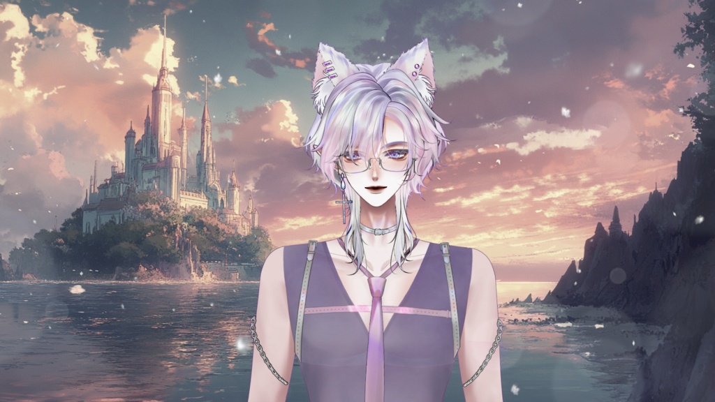 【Live2D Model】 Gray Wolf 【Violet Ver.】【Live2Dモデル】