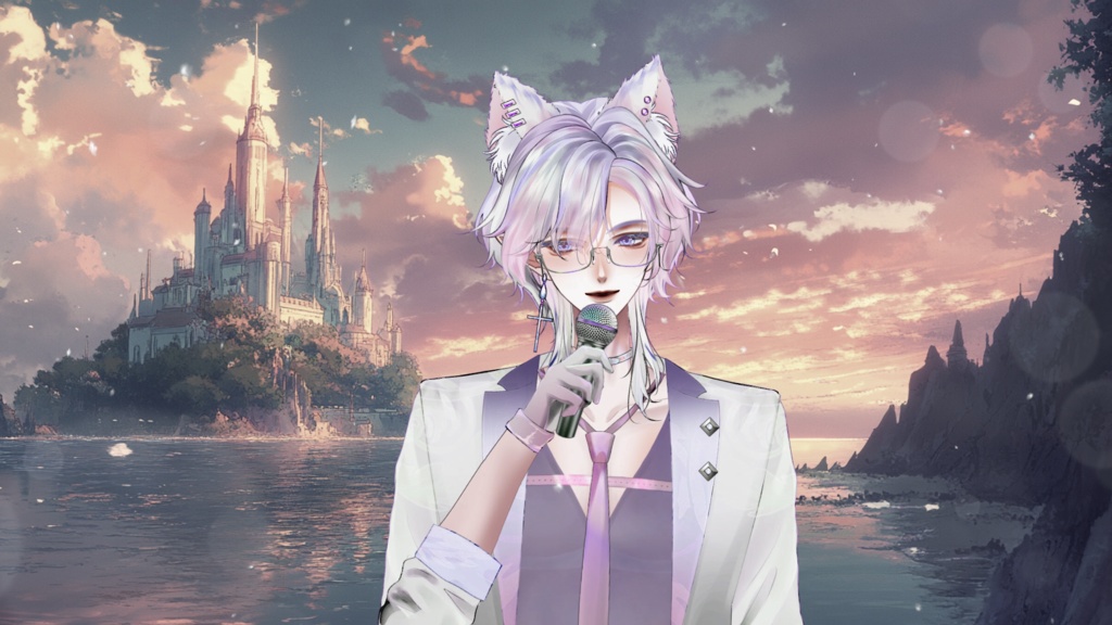 【Live2D Model】 Gray Wolf 【Violet Ver.】【Live2Dモデル】