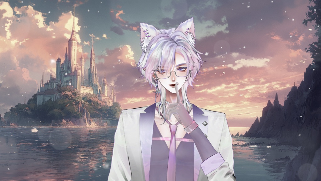 【Live2D Model】 Gray Wolf 【Violet Ver.】【Live2Dモデル】