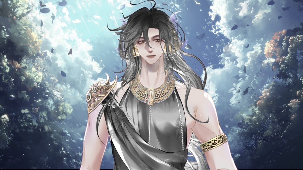 【Live2D Model】Aquae VTuber Model【Black Ver.】【Live2Dモデル】