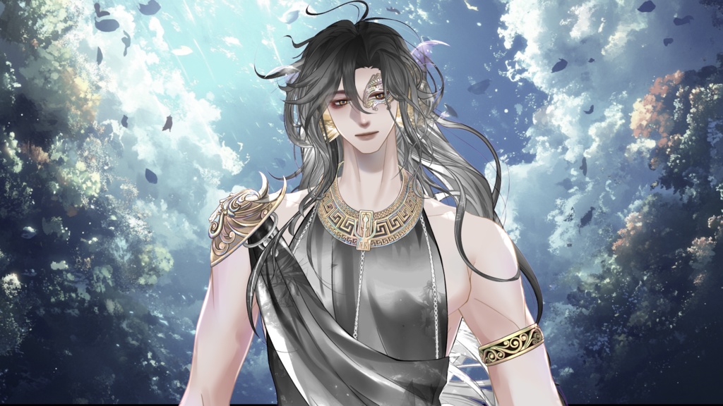 【Live2D Model】Aquae VTuber Model【Black Ver.】【Live2Dモデル】