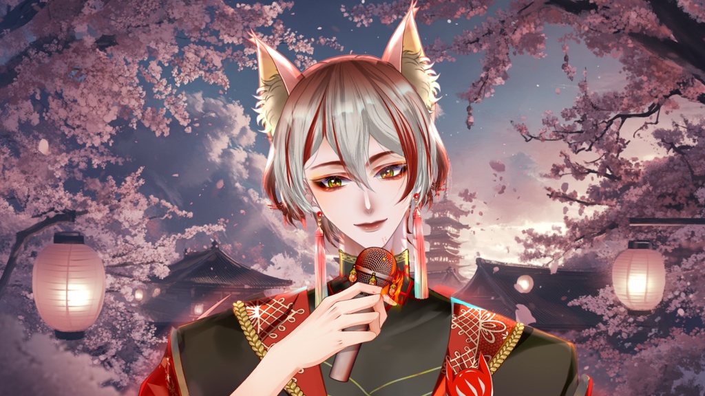 【Live2D Model】Fox Spirit 2.0 VTuber Model【Red Ver.】【Live2Dモデル】