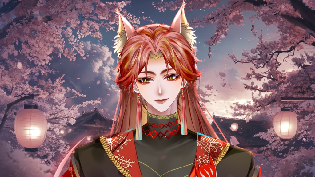 【Live2D Model】Fox Spirit 2.0 VTuber Model【Red Ver.】【Live2Dモデル】