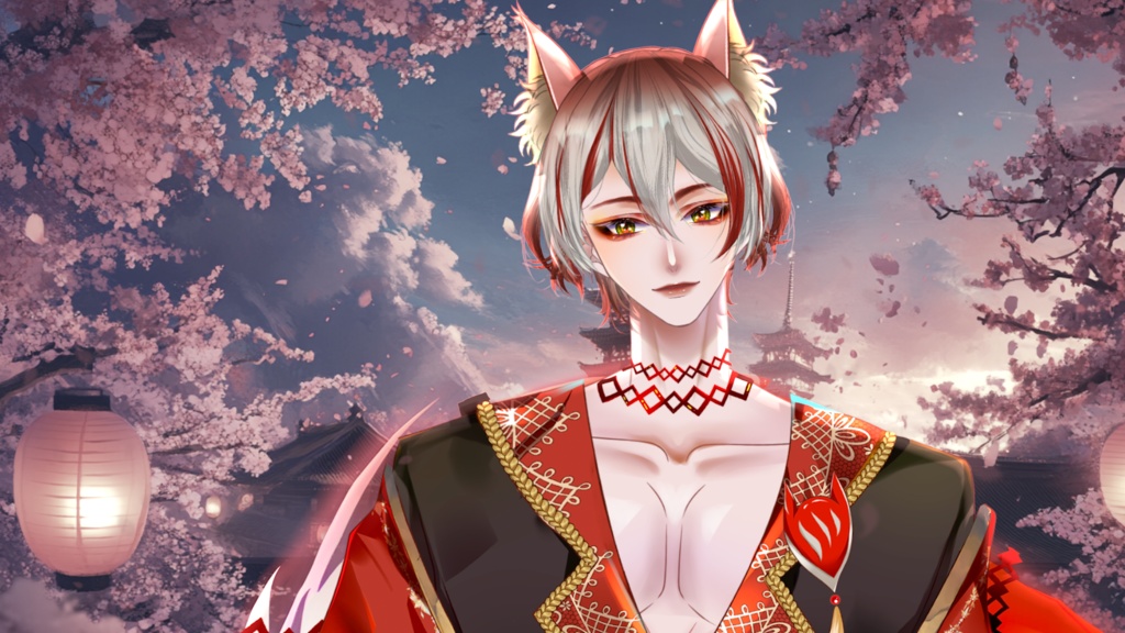 【Live2D Model】Fox Spirit 2.0 VTuber Model【Red Ver.】【Live2Dモデル】