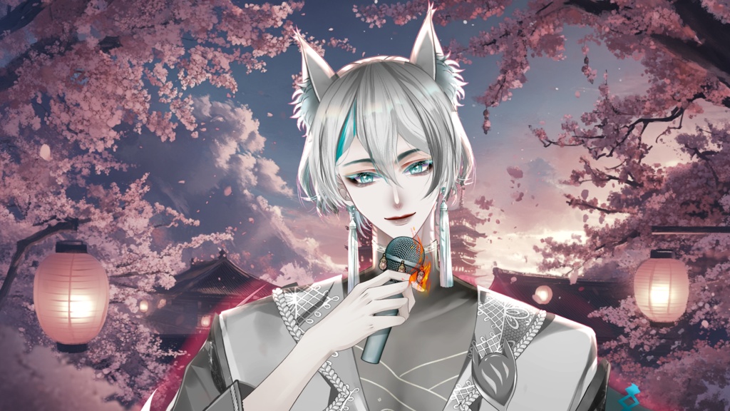 【Live2D Model】Fox Spirit 2.0 VTuber Model【White Ver.】【Live2Dモデル】