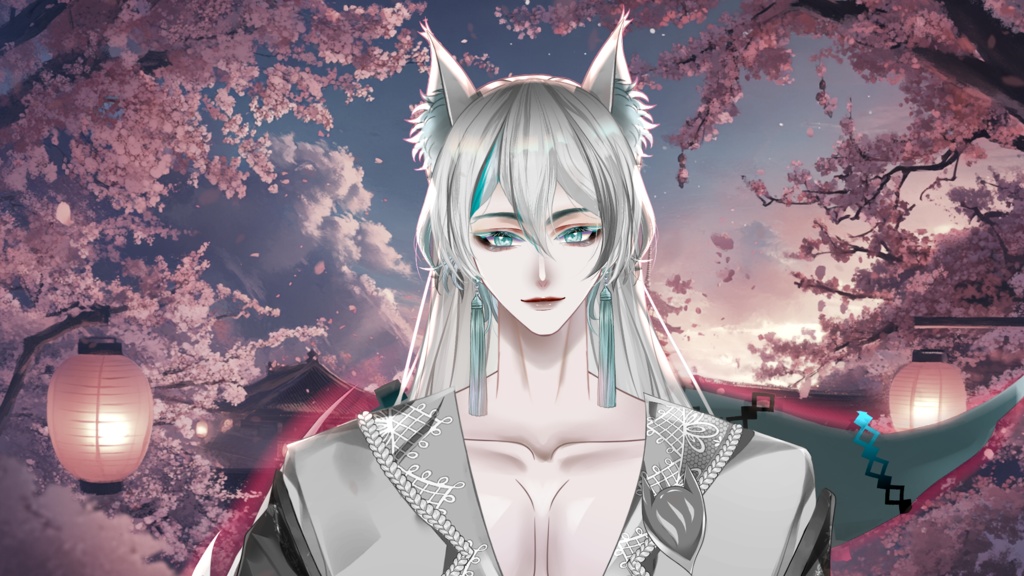 【Live2D Model】Fox Spirit 2.0 VTuber Model【White Ver.】【Live2Dモデル】