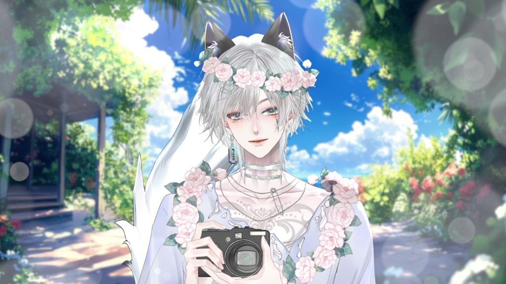 【Live2D Model】Husky Summer Ver. (Three Forms) VTuber Model 【Live2Dモデル】