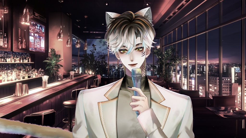 【Live2D Model】Noctis【Black/White Ver.】 VTuber Model 【Live2Dモデル】