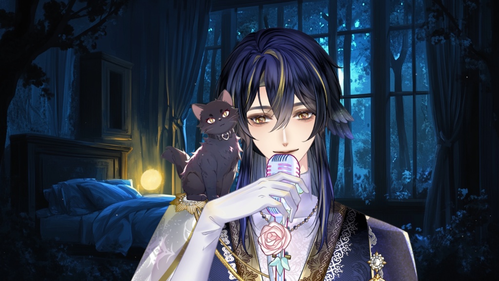 【Live2D Model】Uya【Black/White Ver】 VTuber Model 【Live2Dモデル】