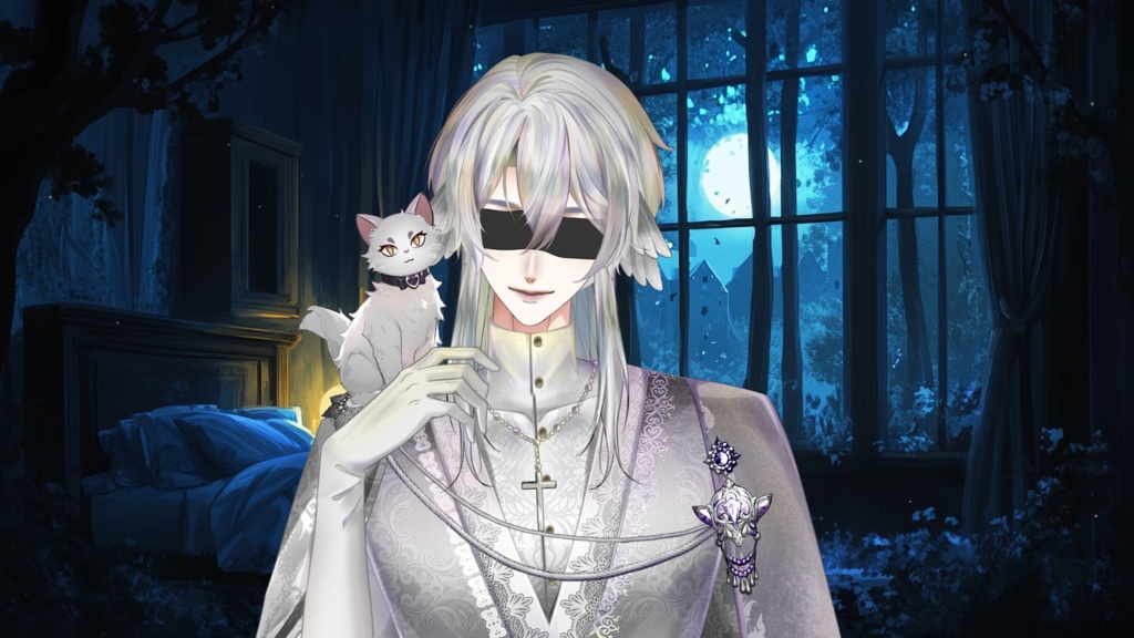 【Live2D Model】Uya【Black/White Ver】 VTuber Model 【Live2Dモデル】