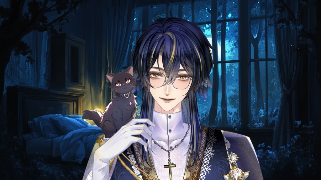 【Live2D Model】Uya【Black/White Ver】 VTuber Model 【Live2Dモデル】