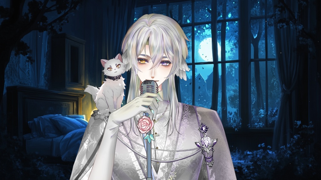 【Live2D Model】Uya【Black/White Ver】 VTuber Model 【Live2Dモデル】