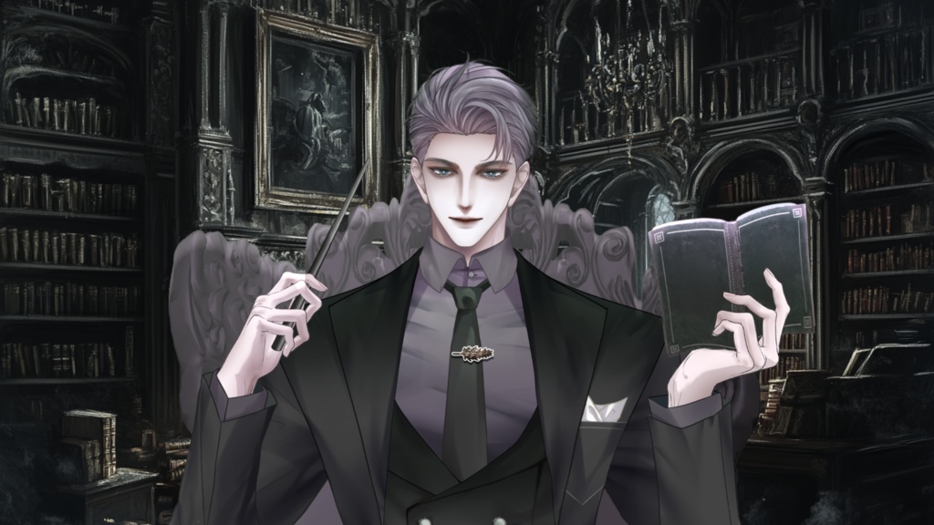 【Live2D Model】Bai 【Black Ver.】VTuber Model 【Live2Dモデル】