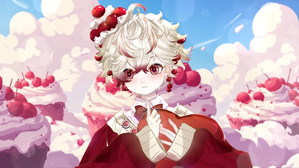 【Live2D Model】Cherry Cake VTuber Model 【Live2Dモデル】