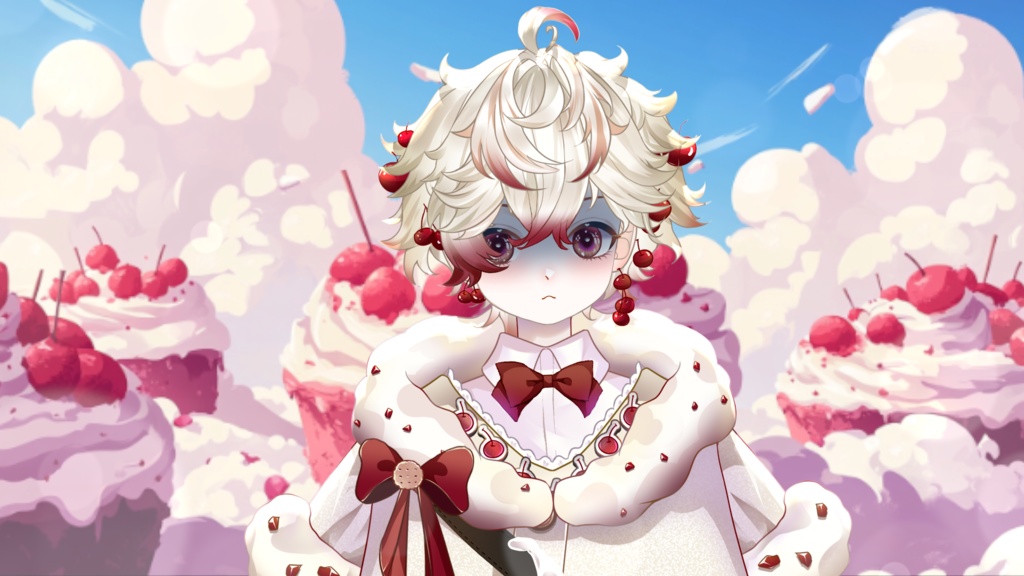 【Live2D Model】Cherry Cake VTuber Model 【Live2Dモデル】