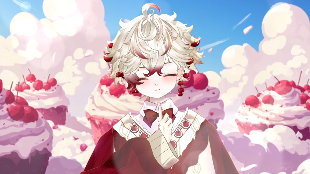 【Live2D Model】Cherry Cake VTuber Model 【Live2Dモデル】