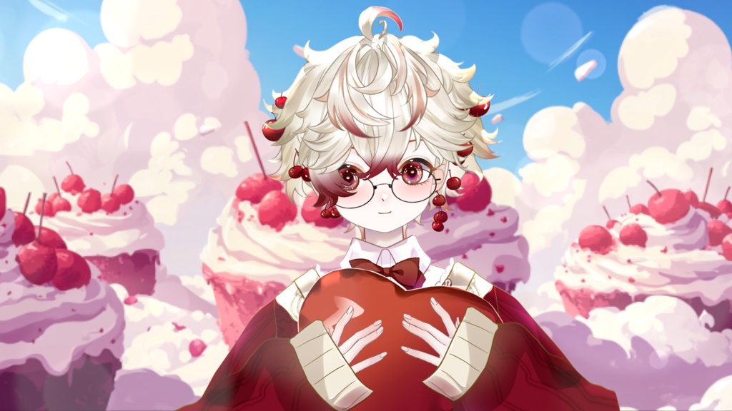 【Live2D Model】Cherry Cake VTuber Model 【Live2Dモデル】