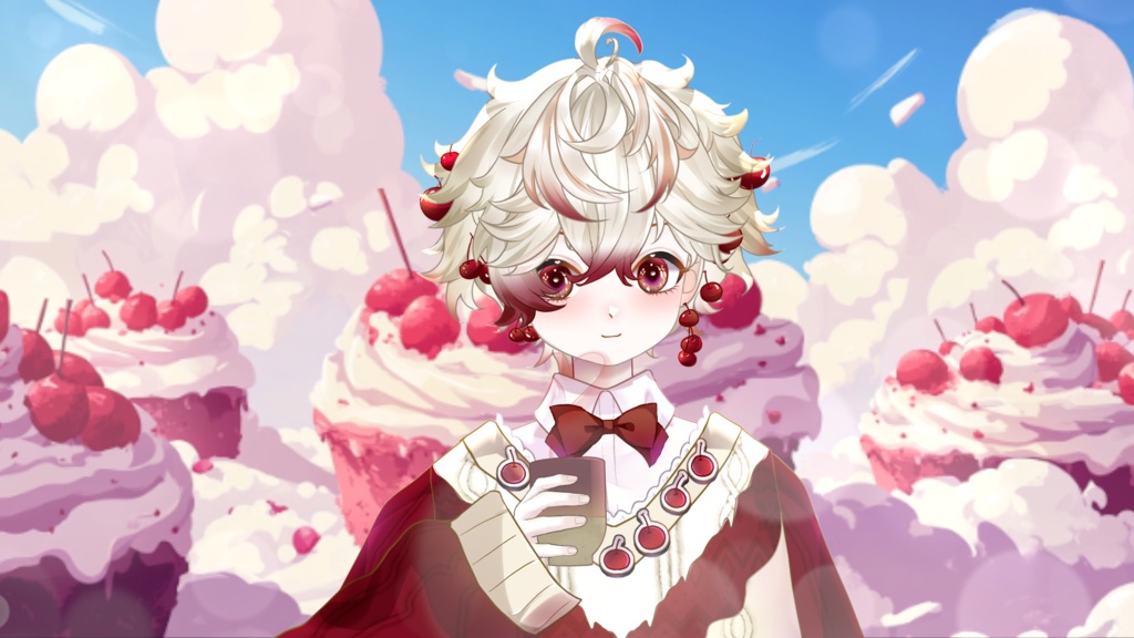 【Live2D Model】Cherry Cake VTuber Model 【Live2Dモデル】