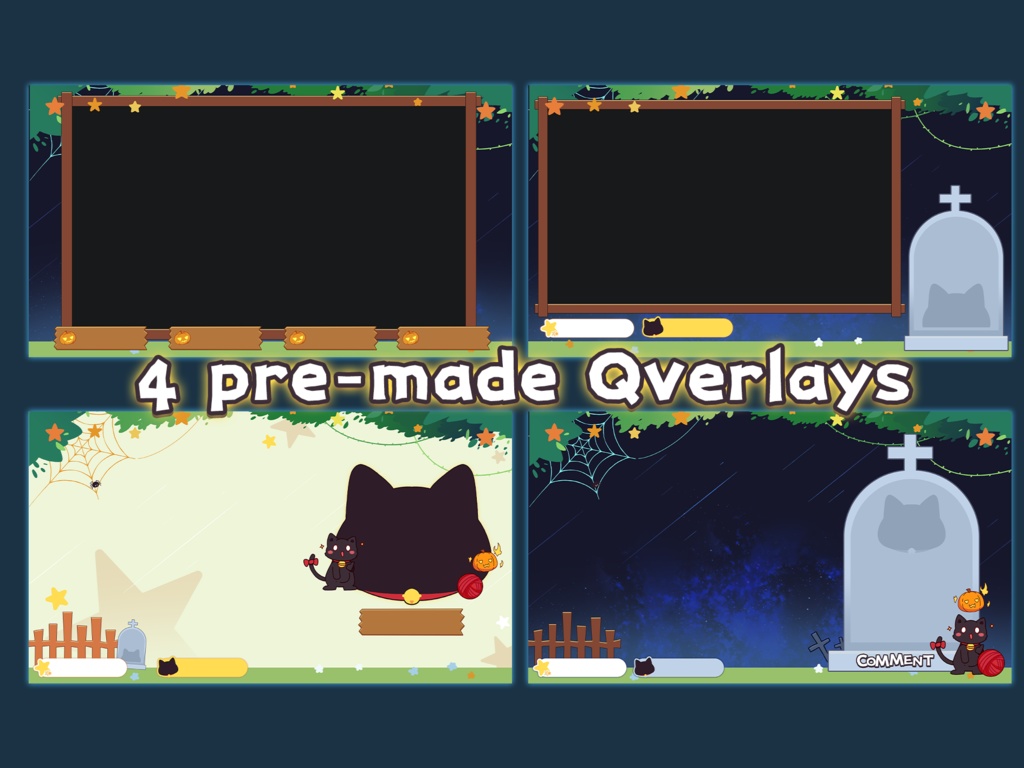 【Animated Background Set】 ハロウィンアニメーション背景セット Halloween Animated Background Set