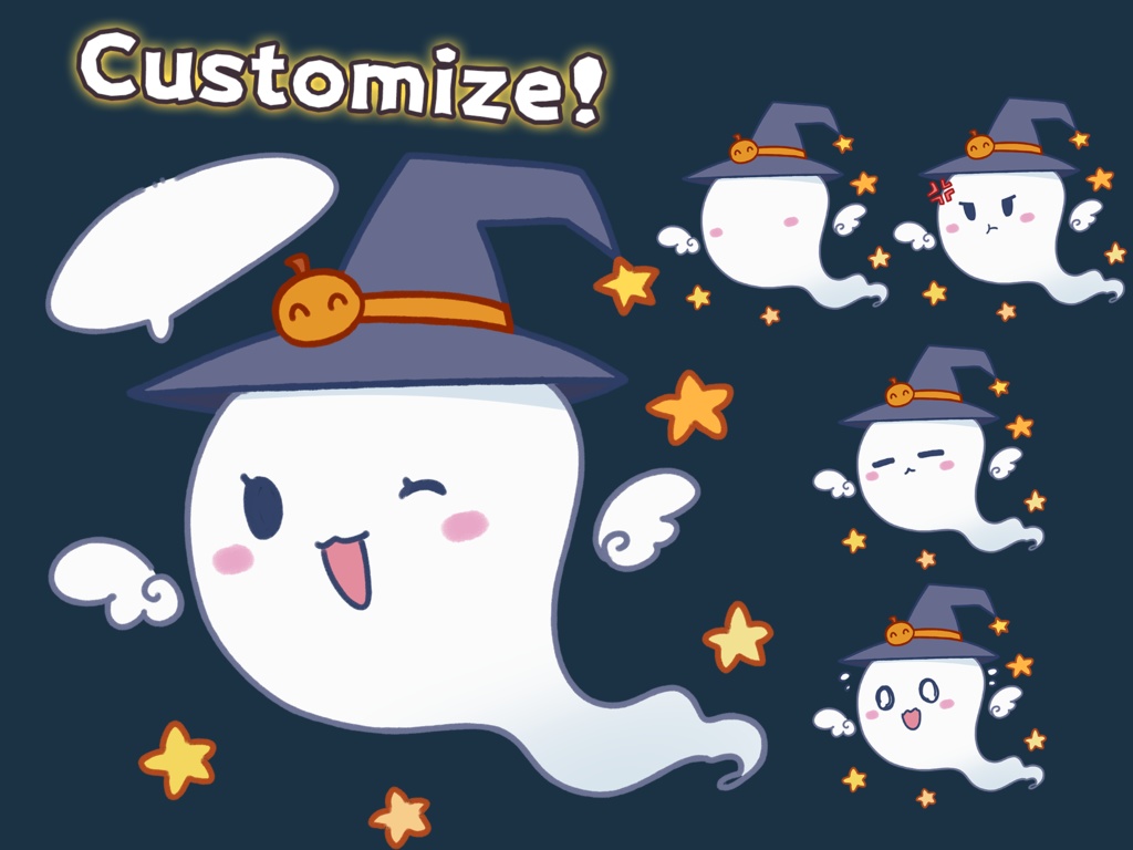 【Animated Background Set】 ハロウィンアニメーション背景セット Halloween Animated Background Set