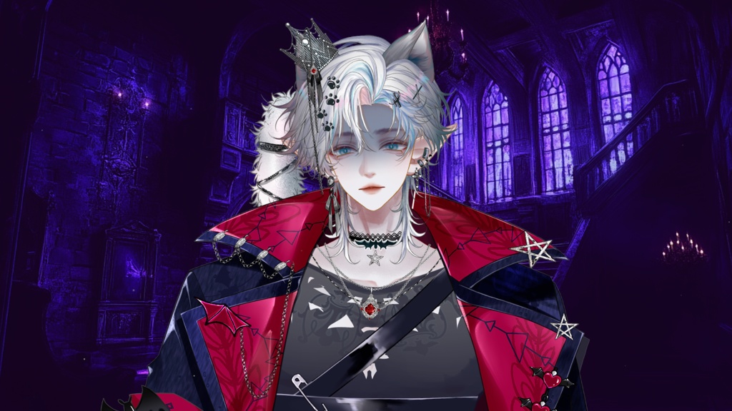 【Live2D Model】Shadow Cat Halloween Ver. VTuber Model【Live2Dモデル】