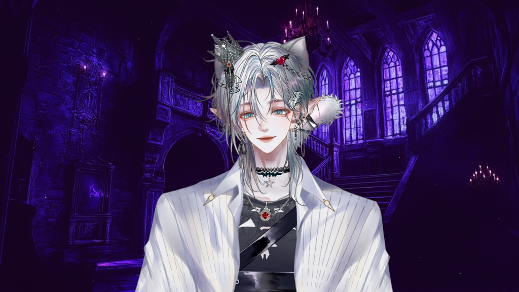 【Live2D Model】Shadow Cat Halloween Ver. VTuber Model【Live2Dモデル】