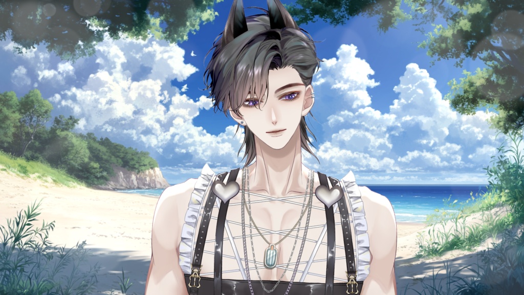 【Live2D Model】Doberman Summer Ver. (Three Forms) VTuber Model 【Live2Dモデル】