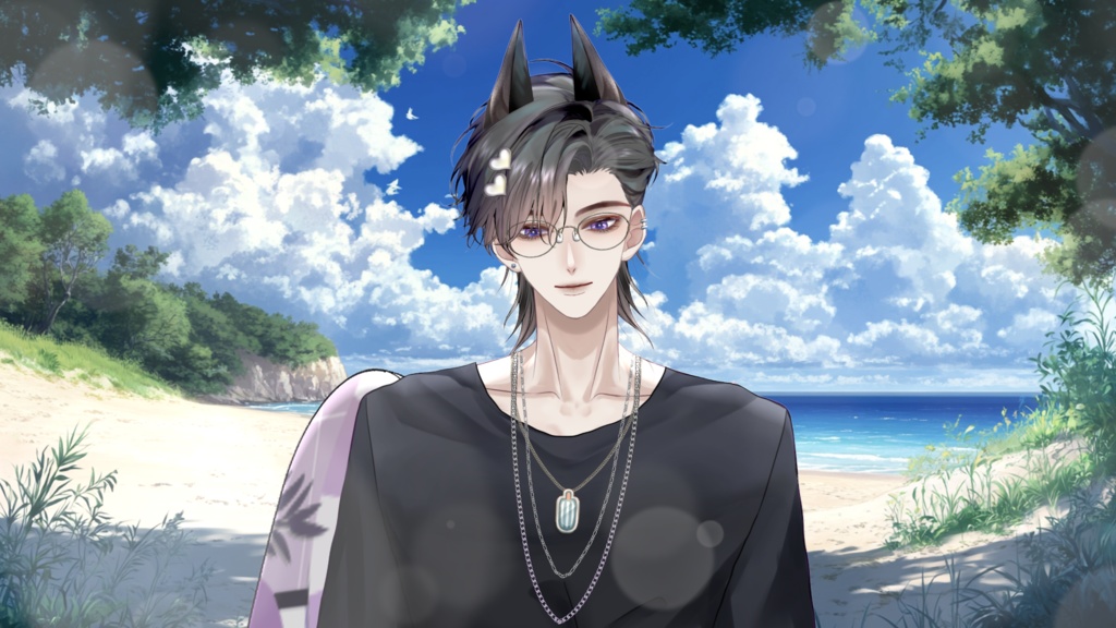 【Live2D Model】Doberman Summer Ver. (Three Forms) VTuber Model 【Live2Dモデル】