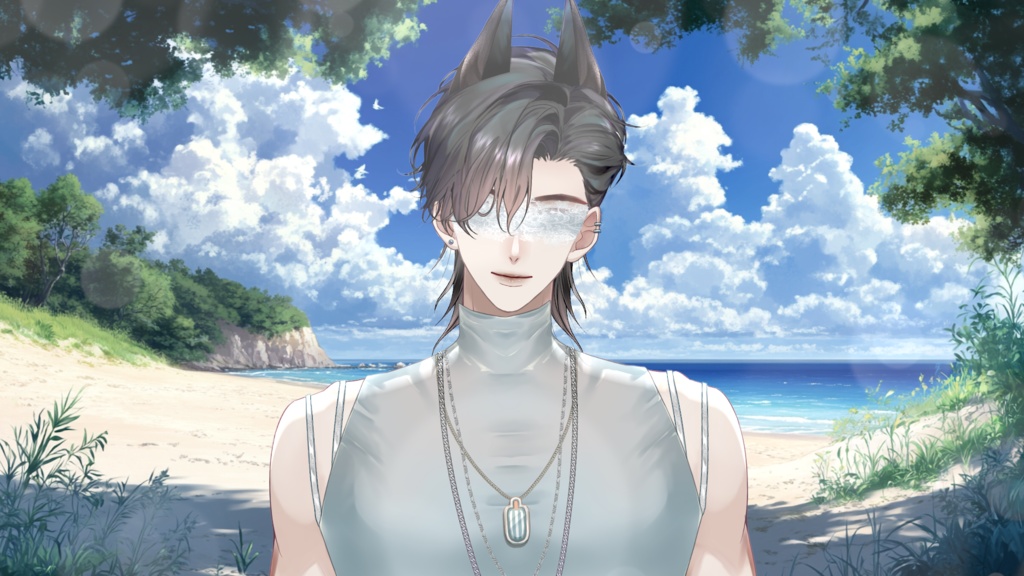 【Live2D Model】Doberman Summer Ver. (Three Forms) VTuber Model 【Live2Dモデル】