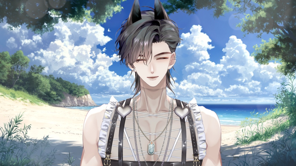 【Live2D Model】Doberman Summer Ver. (Three Forms) VTuber Model 【Live2Dモデル】