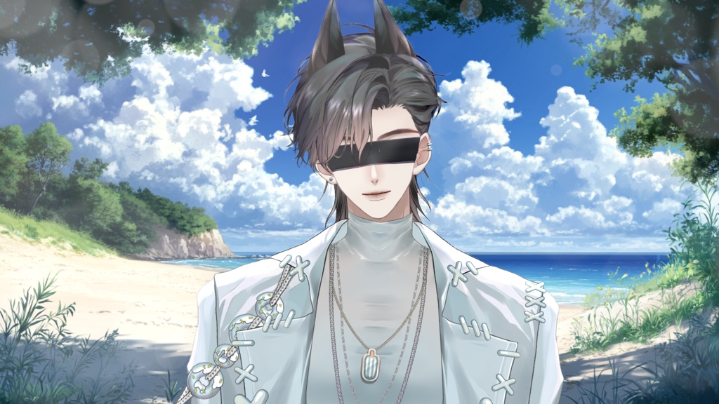 【Live2D Model】Doberman Summer Ver. (Three Forms) VTuber Model 【Live2Dモデル】